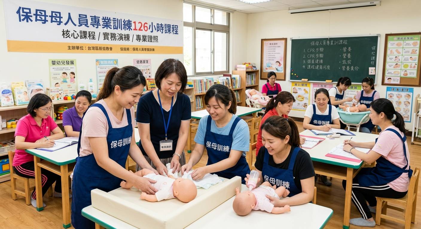 保母人員專業訓練126小時課程是什麼?報名資格、課程內容與未來出路一次了解-示意圖